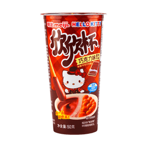 MEIJI明治×HELLO KITTY凱蒂貓聯名 欣欣杯 巧克力蘸醬餅乾 巧克力味 50g