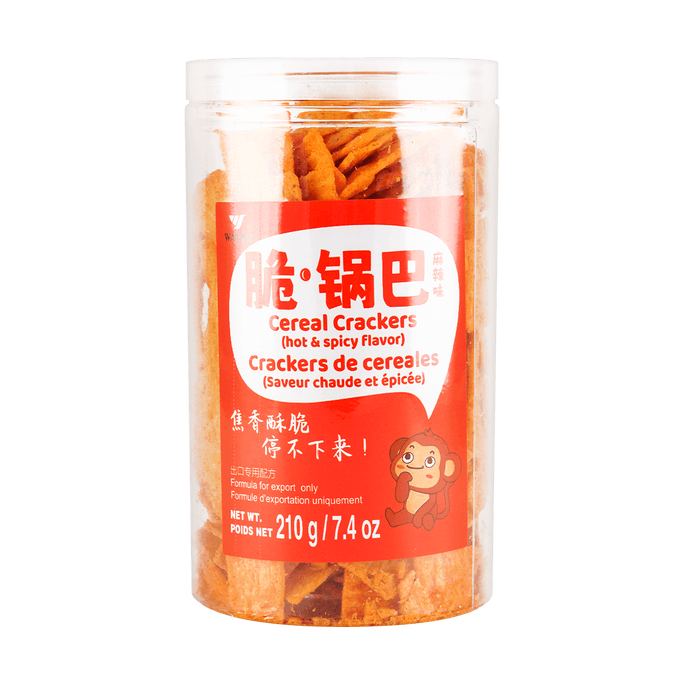 Crispy Rice Snacks, Spicy Flavor, 7.41 oz
