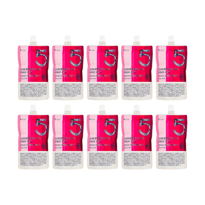 Konjac Jelly - Mixed Berry Flavor 5.3 fl oz * 10 pcs