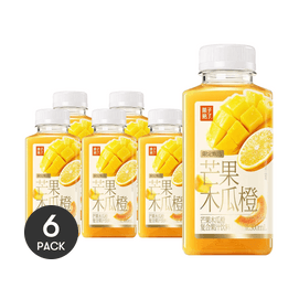 果子熟了 芒果木瓜橙汁 复合果汁饮料 300ml *6【6份超值装】【限定甄选】【水果原浆添加 果香浓郁 酸甜清爽】