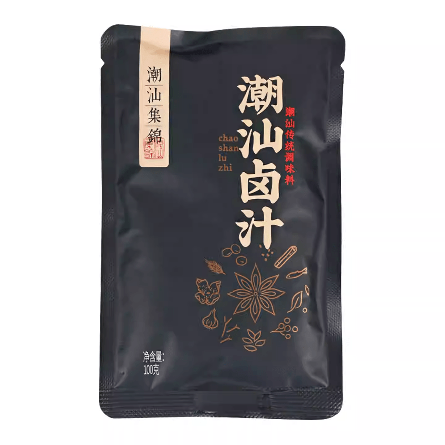 【中国直邮】 潮汕集锦 正宗卤汁传统卤水卤味包卤鹅肉酱牛肉卤料包100g*2包