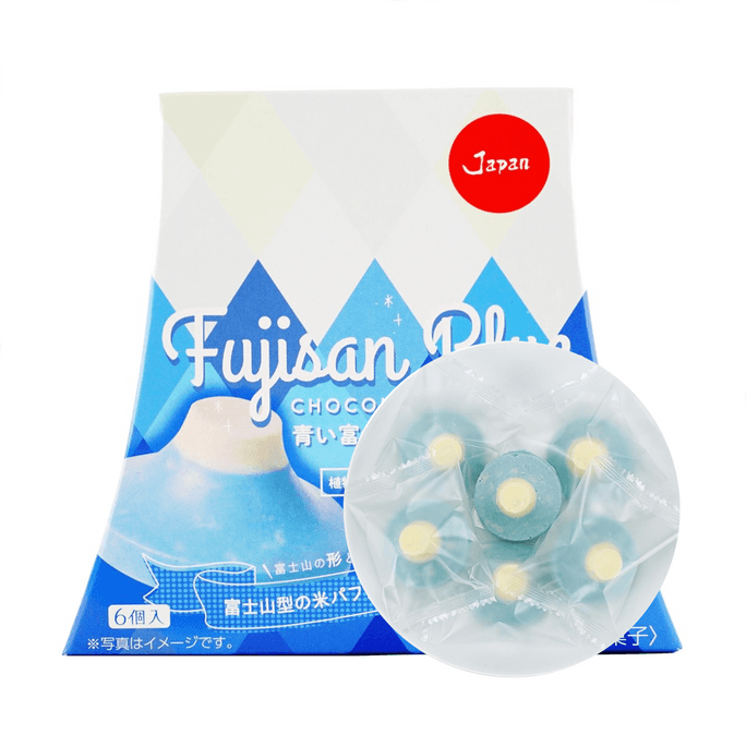 日本FUJISAN BLUE藍色富士山 脆片巧克力禮盒 可可脆餅 60g【夢幻飄雪富士山】【超高顏值伴手禮】