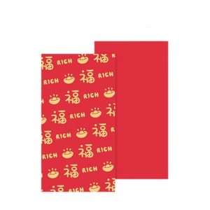 2026 Happy New Year Chinese Red Envelope Bag Pack - 6pcs/Pack