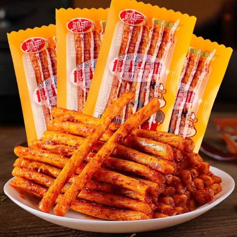 징펑닥터 소고기 힘줄 20g*6팩 (매콤한 맛, 마라 글루텐) [어린 시절의 추억] 4