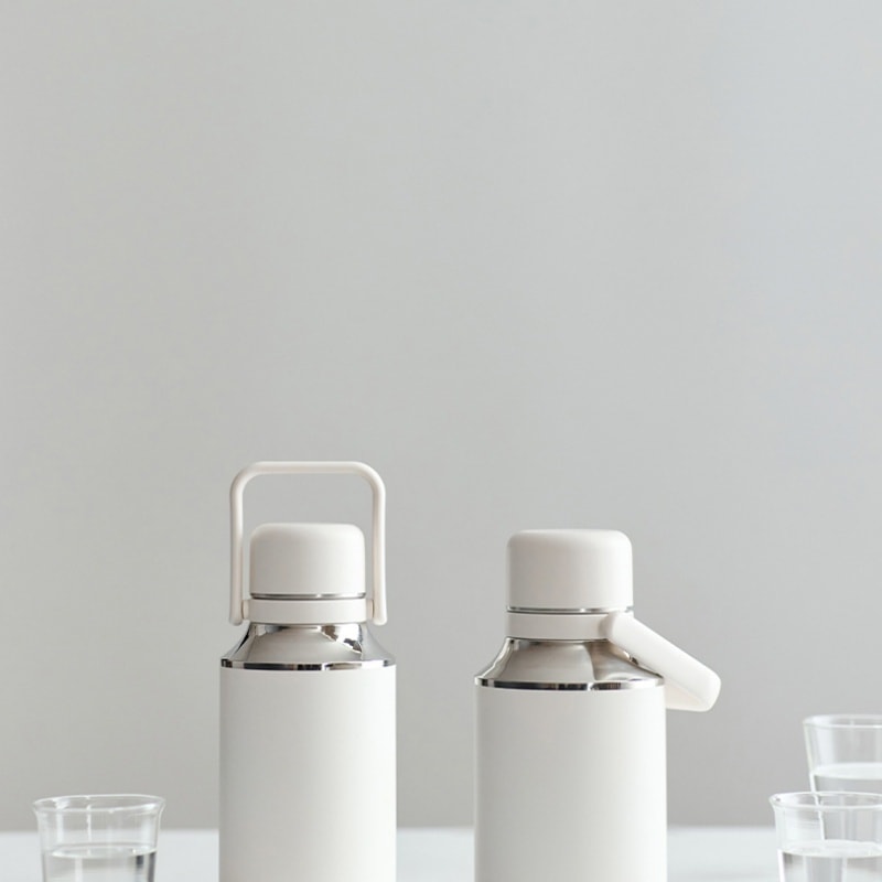 Thermos 980ml Large Capacity Water Cup 316 Stainless Steel Water Bottle One-Piece Design