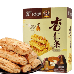 Crispy Almond Strips. 100g. A must-have tea snack for pleasant times. Classic traditional specialty with unique flavor.