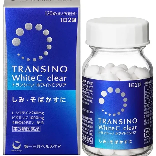 商品详情 - 【日本直邮】新版 第一三共 TRANSINO White C clear美白丸 120粒 - image  0