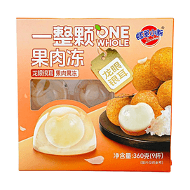 Whole Fruit Jelly Longan & White Fungus Flavor, 12.7 oz [Real Fruit Inside][Refreshing Dessert]