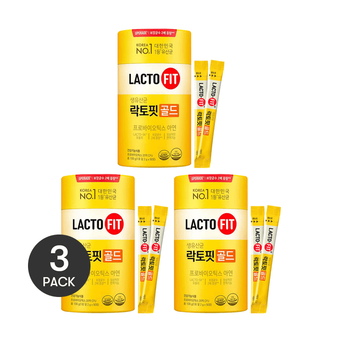 LACTO-FIT 프로바이오틱스 파우더, 2g*50개 *3개【3팩】