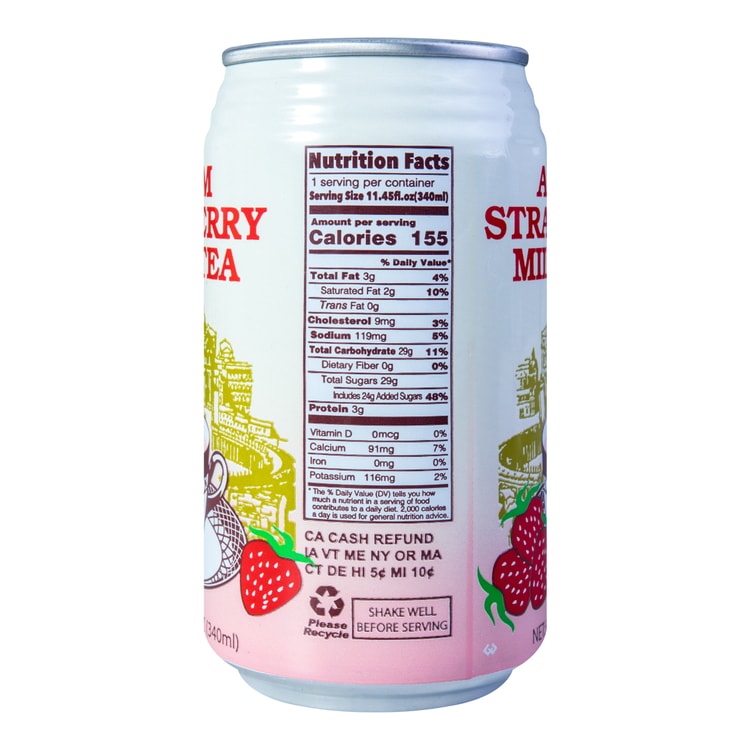 TEA5 アッサムストロベリーミルクティー 340ml - Yami