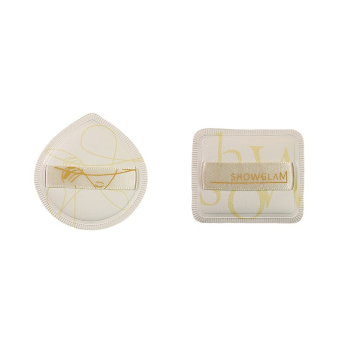 No Streak Makeup Application Fine Powder Puff 2 Pcs/Set