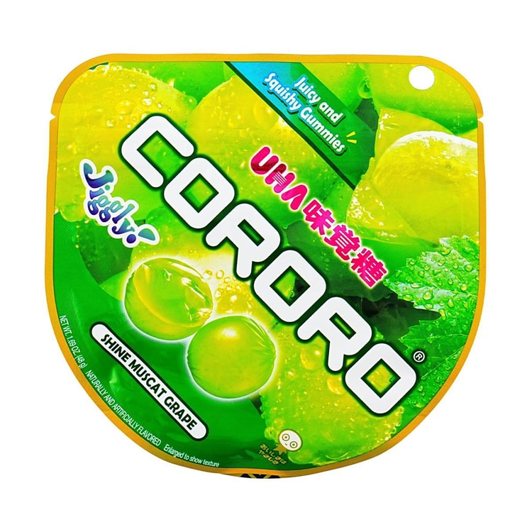 cororo-88時 UHA Mikakuto Cororo Fruit Juice Gummy Candy Shine Muscat Green