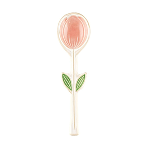Tulip Glazed Series Spring Tulip Spoon Artistic Tableware 1pc