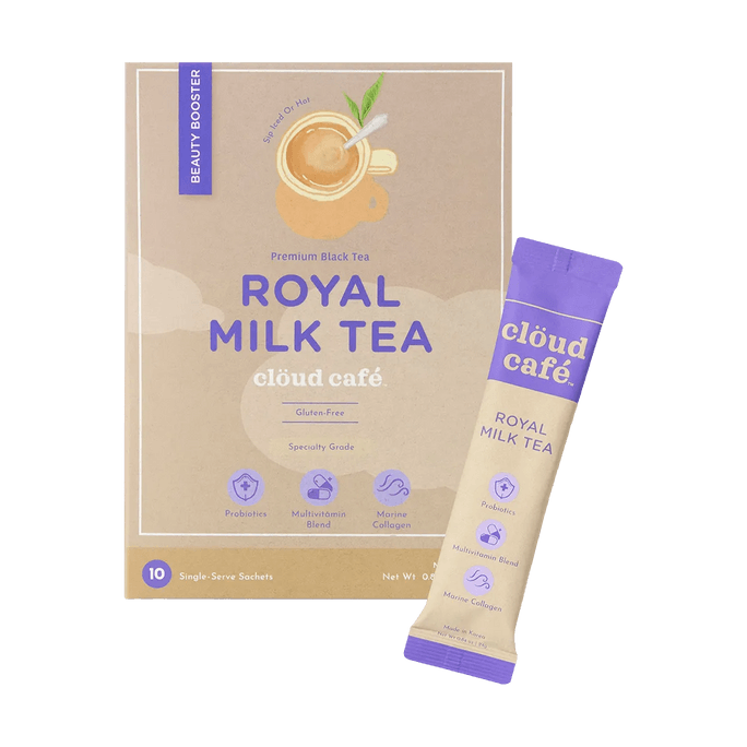 콜라겐이 함유된 로얄 밀크티 10개