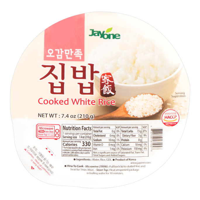 韩国JAYONE 微波炉即食米饭 210g