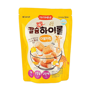 Calcium Bite Snack Double Cheese 1.76oz 【High Calcium & Protein】【Non-Fried】【8 Grains】