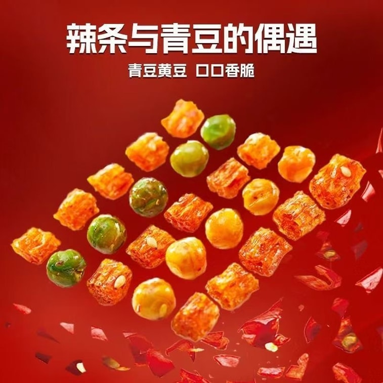 佳龍 五穀雜糧豆 辣條小點心麵筋 甜辣味 辣條網紅爆款小點心18g*6包 4