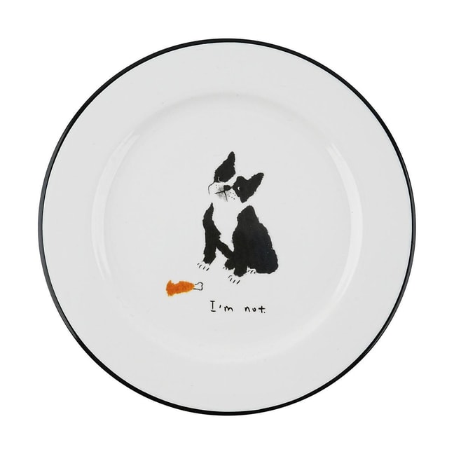 韩国POLAATHOME Mummur  陶瓷盘子 ins风餐具 直径18cm 法斗