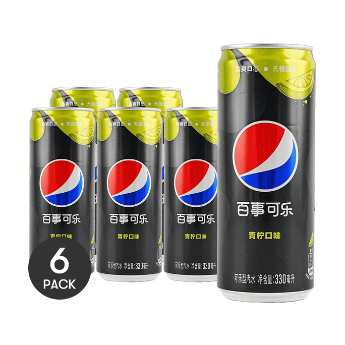 Sugar-Free Lime Flavor Soda Canned 10.14 fl oz *6【6 Packs】