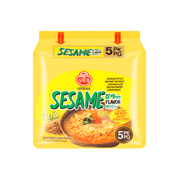 Sesame Flavor Instant Ramen with Egg - 5 Packs, 20.28oz