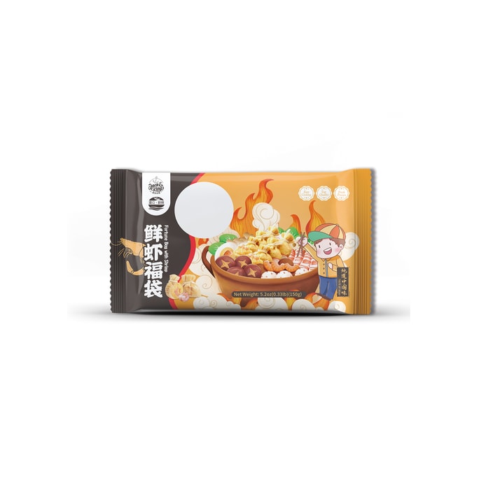 地道中国味 鲜虾福袋 调理食品 150g