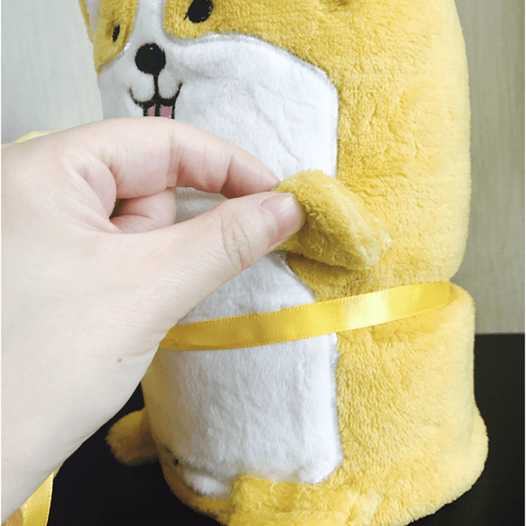  Corgi Plushy Air Conditioning Blanket #L size# 8
