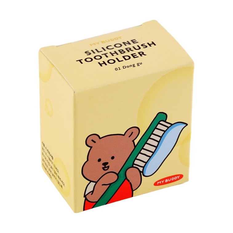 실리콘 칫솔꽂이 갈색 곰 모양, 1.6×0.9×1.7인치 7