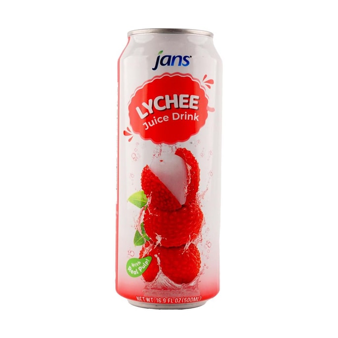 印尼JANS 荔枝饮料 30%纯果汁含量 500ml