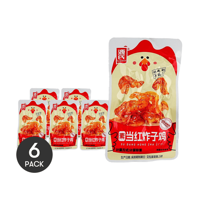 Latiao Dried Tofu Snacks Fried Chicken Flavor, 1.3 oz *6【6 Packs】