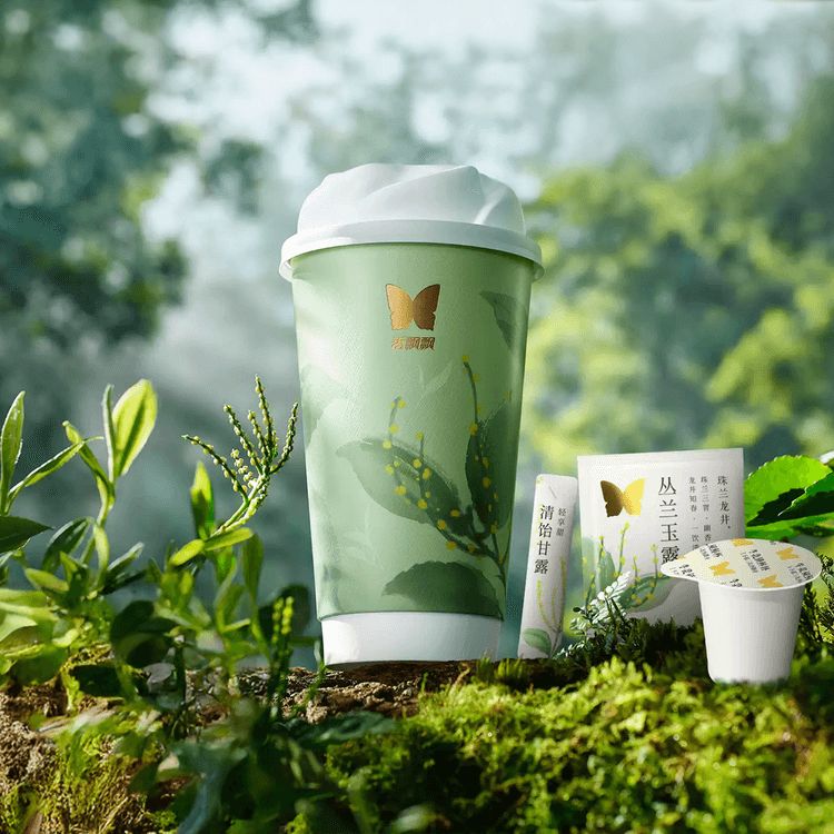 XIANGPIAOPIAO Longjing Green Tea Milk Tea 6 cups 14.6 oz【0 Non
