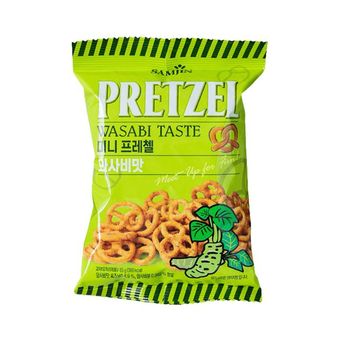 Samjin Mini pretzel wasabi flavor 85g