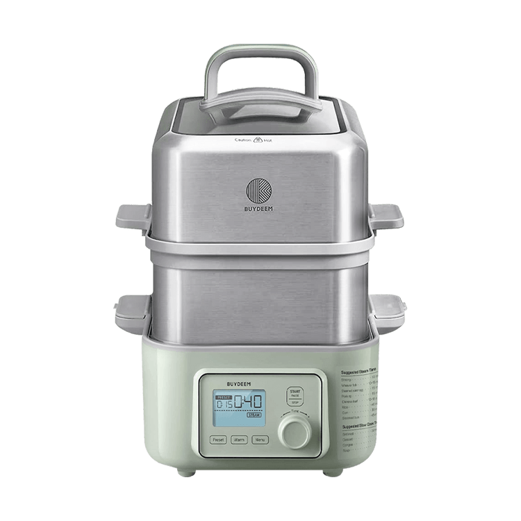 5-Quart Electric One Touch Digital Multifunctional Food Steamer With 2-tier  Rack Steam Rack G563