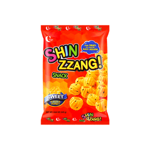 韓國CROWN 米果小球 蜂蜜黑芝麻零食 245g