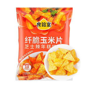 Fibrous Crispy Corn Chips Fibrous Cheese Spicy Tteokbokki Flavor 1.06 oz
