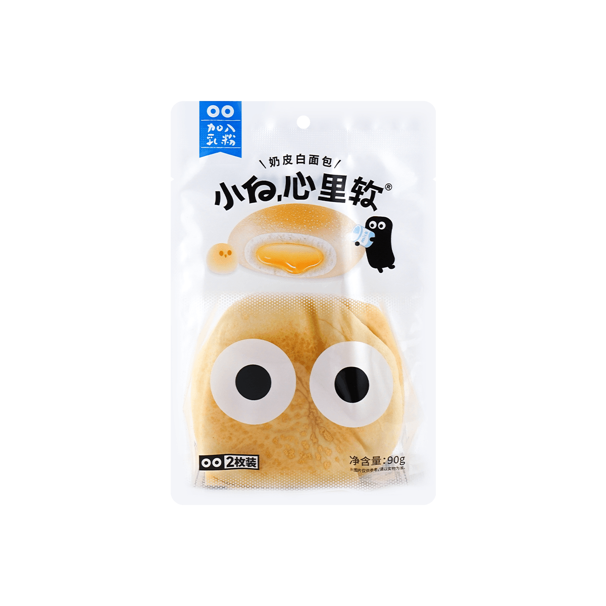 亚米独家小白心里软奶皮白面包90g怎么样