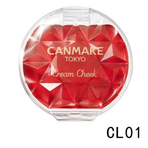 Cream Cheek Pearl Type CL01 Clear Red Heart 1pc