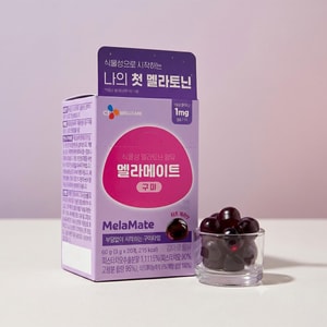 Melamate Plant-Based Melatonin Gummies, Sleep Aid, 20 Gummies, 2.12 oz【Plant Melatonin Tart Cherry Flavor】