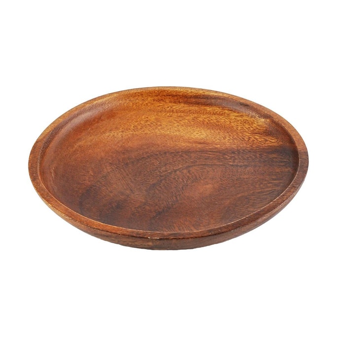 Wood Round Plate L 8.07x 0.98"