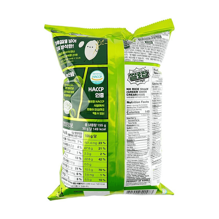 韩国NONGHYUP农协 香葱奶油味膨化小食  155g 3