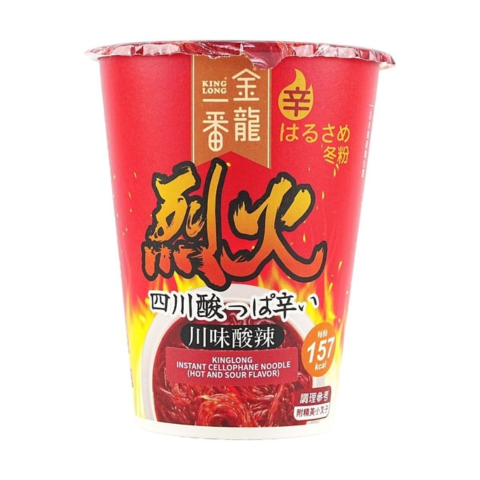 台湾金龙一番 烈火冬粉 速食粉丝酸辣粉 川味酸辣味 49g