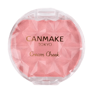 日本CANMAKE井田 夢幻胭脂膏奶油腮紅 空氣柔霧慕斯腮紅膏 #P06 奶油桃色 純欲 珠光腮紅高光兩用