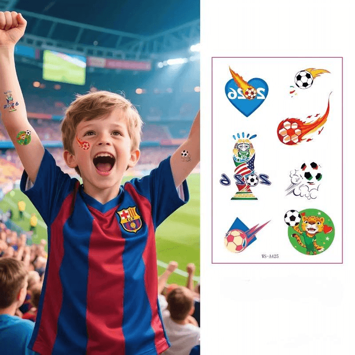 2026 World Cup Children's Tattoo Stickers Sports Party Fan Party Facial Stickers Decoration 76 * 12mm * 1 piece