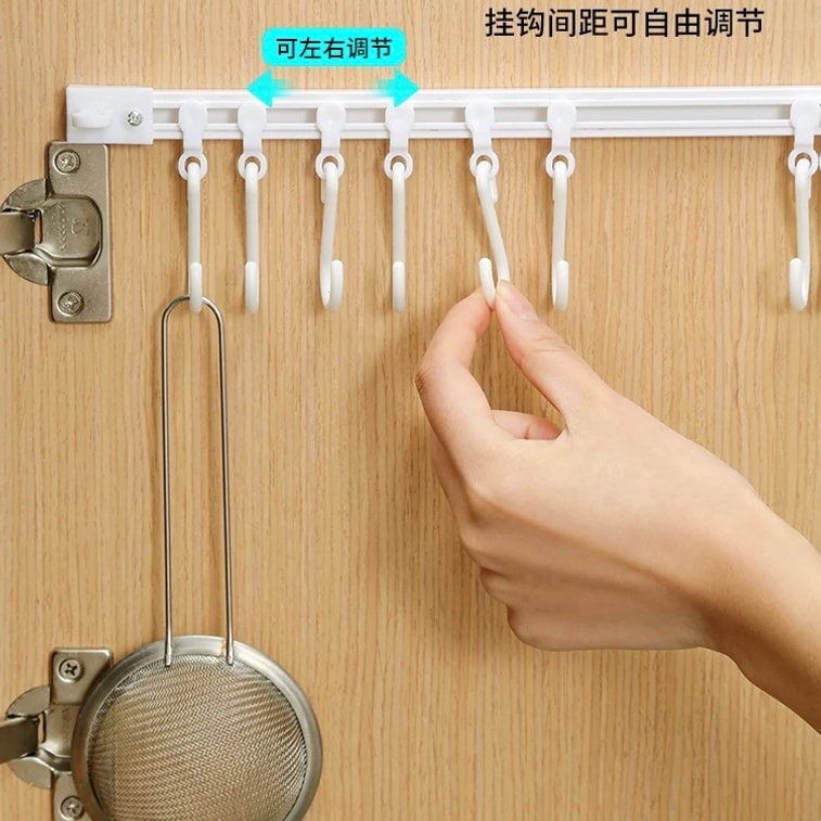 Cabinet door hooks can slide 30CM, 10 hooks per pack 4