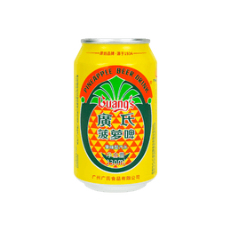 【Non Alcoholic Drink】Guang's Pineapple Beer - Fruity Soda, 11.15fl oz