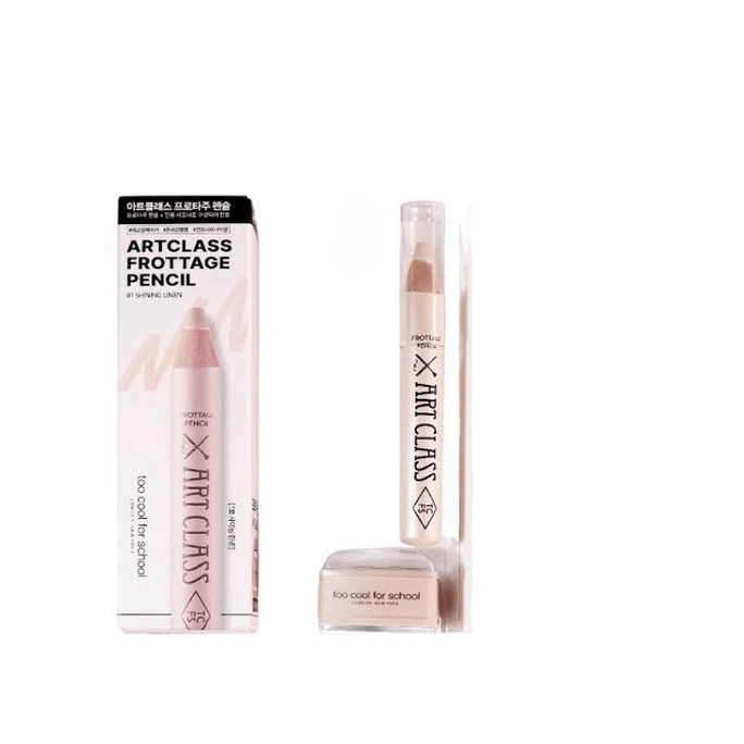 【中国直邮】 韩国 TOO COOL FOR SCHOOL toocoolforschool涂酷卧蚕笔多功能二合一裸杏色01*1支