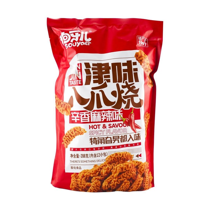 狗牙儿 津味八爪烧 辛香麻辣味 288g【童年怀旧零食】