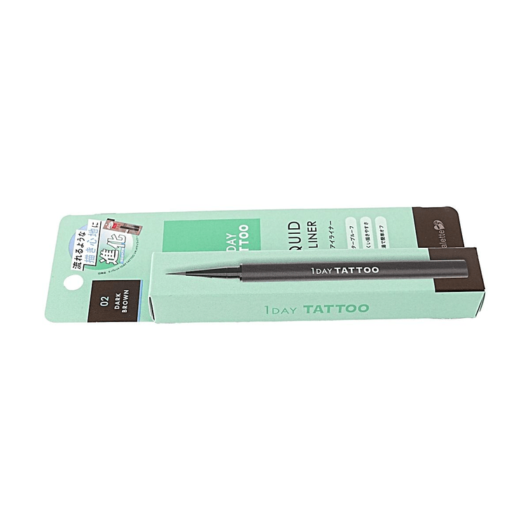 日本K-PALETTE 1DAY TATTOO 極細持久眼線液筆 #02 深棕色 【0.1mm極細筆尖 防水防汗 自然深眼妝】 5