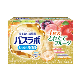 白元 放松舒缓保湿浴盐入浴剂 水果香 45g×12片