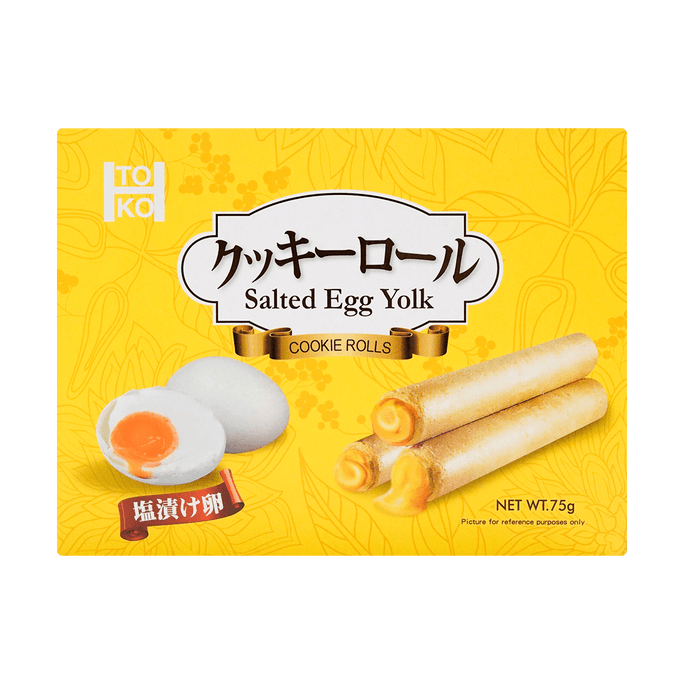 台湾TOKO 咸蛋黄甜心爆爆卷 75g