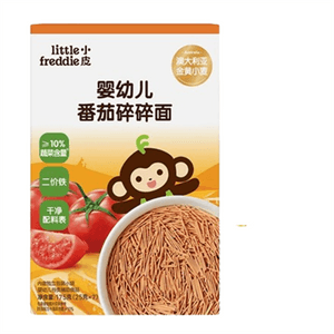 샤오피 으깬 면 아기 이유식 나비면 무첨가 소금 【초첨-6개월-10% 채소 함량】 토마토 으깬 면 1 상자